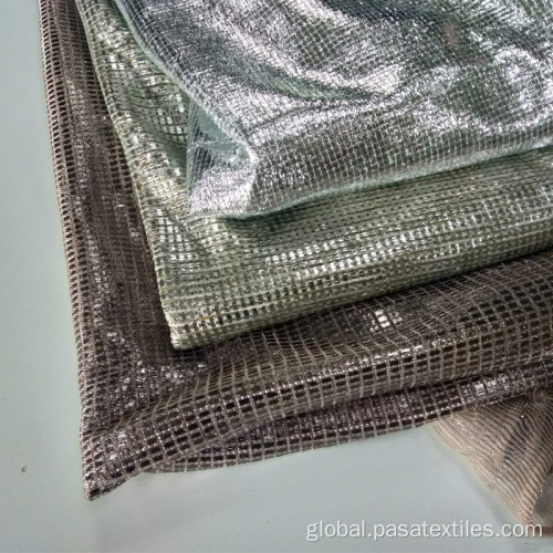 Tulle Foil Fabric 100% Polyester with Foil Print Fabric Eco-friendly Support Factory